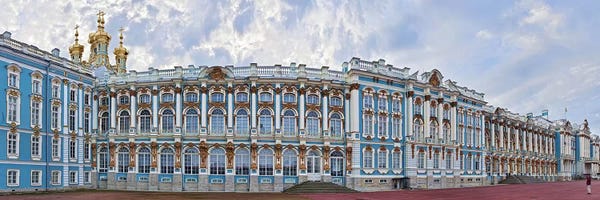 Castles & Palaces: Catherine Palace courtyard, Tsarskoye Selo, St. Petersburg, Russia by Panoramic Images