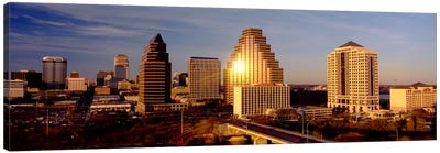 Skyscrapers in a city, Austin, Texas, USA Canvas Art Print - Austin Skylines