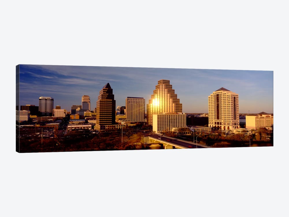 Skyscrapers in a city, Austin, Texas, USA by Panoramic Images 1-piece Canvas Print