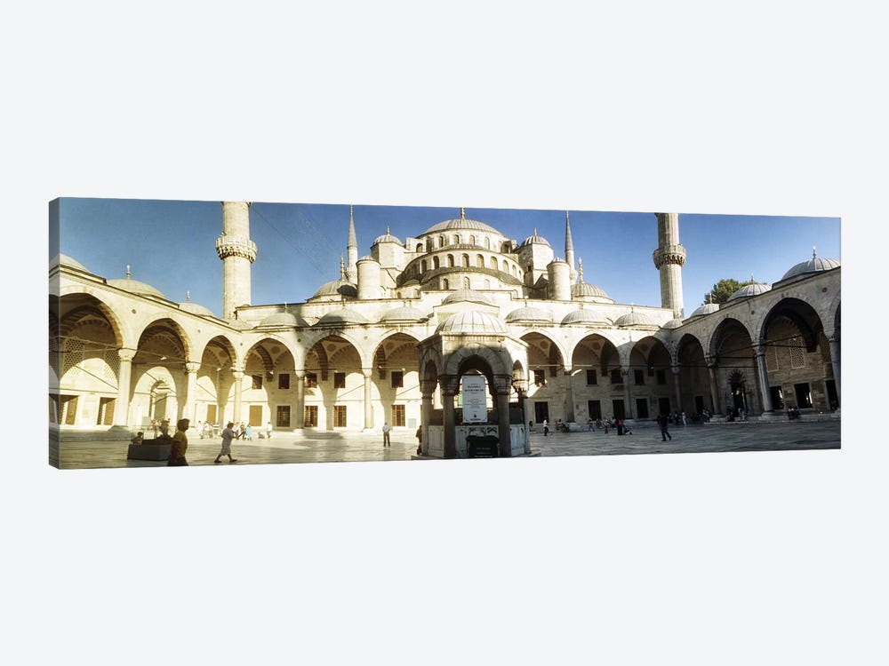Courtyard of Blue Mosque in Istanbul, Turkey by Panoramic Images 1-piece Canvas Print