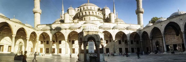 Istanbul: Courtyard of Blue Mosque in Istanbul, Turkey by Panoramic Images