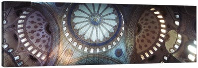 Interiors of a mosque, Blue Mosque, Istanbul, Turkey #2 Canvas Art Print - Istanbul Art