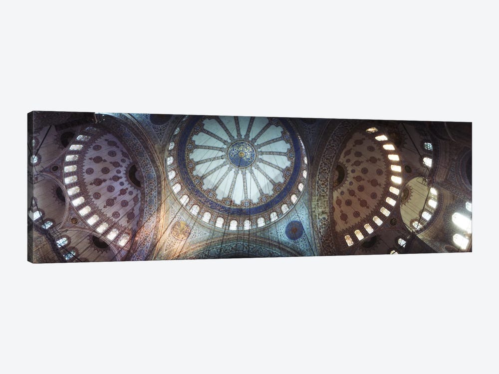 Interiors of a mosque, Blue Mosque, Istanbul, Turkey #2 by Panoramic Images 1-piece Canvas Art