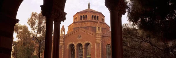 Los Angeles: Powell Library at an university campus, University of California, Los Angeles, California, USA by Panoramic Images