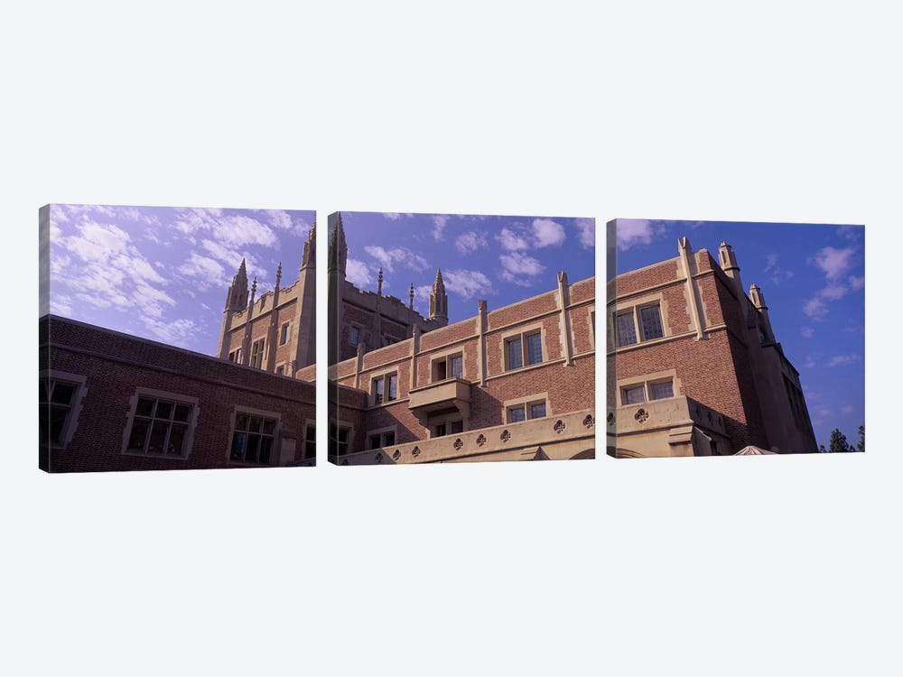 Low angle view of Kerckhoff Hall, University of California, Los Angeles, California, USA by Panoramic Images 3-piece Canvas Artwork