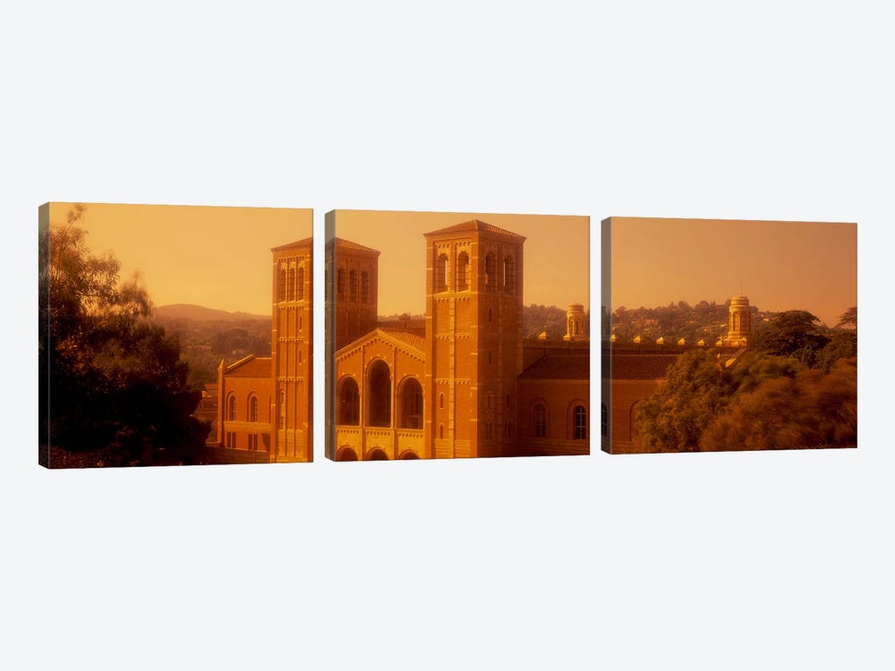 Royce Hall at an university campus, University of California, Los Angeles, California, USA by Panoramic Images 3-piece Canvas Print