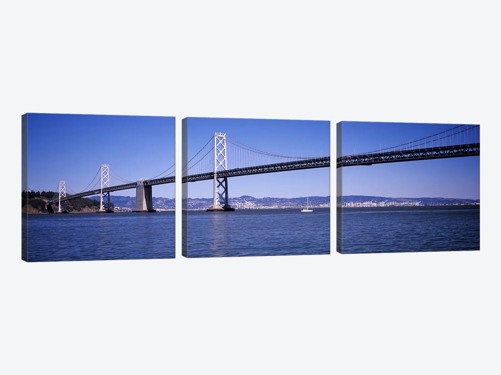 The Bay Bridge, San Francisco, CA by Panoramic Images 3-piece Canvas Art Print