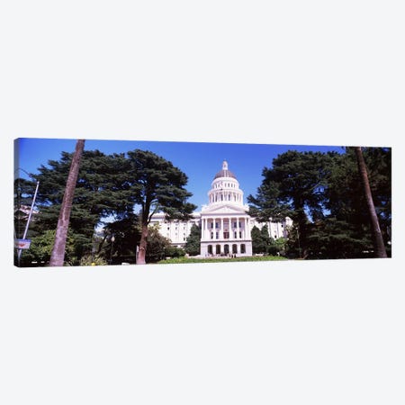 Facade of a government building, California State Capitol Building, Sacramento, California, USA Canvas Print #PIM10968} by Panoramic Images Art Print