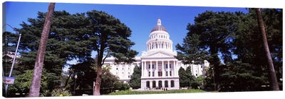 Facade of a government building, California State Capitol Building, Sacramento, California, USA Canvas Art Print - Sacramento