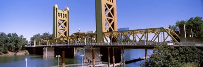 Tower Bridge, Sacramento, CA, USA by Panoramic Images framed canvas print