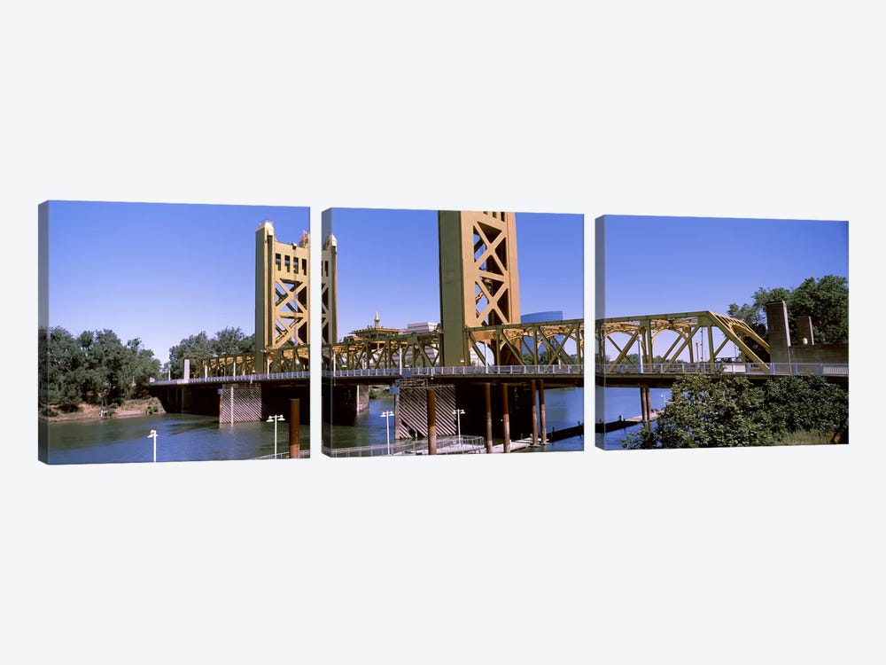 Tower Bridge, Sacramento, CA, USA by Panoramic Images 3-piece Canvas Print