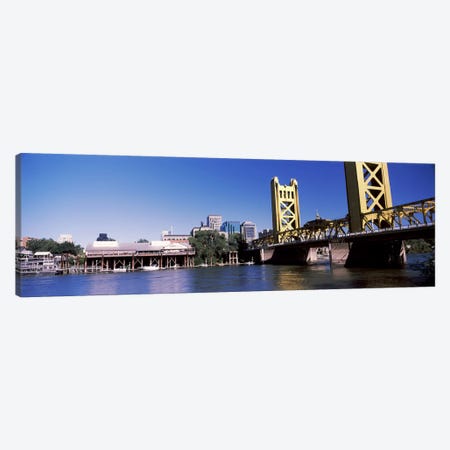 Tower Bridge, Sacramento, CA, USA #2 Canvas Print #PIM10971} by Panoramic Images Canvas Artwork