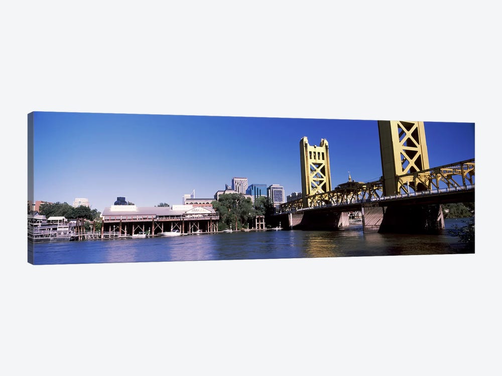 Tower Bridge, Sacramento, CA, USA #2 by Panoramic Images 1-piece Canvas Artwork