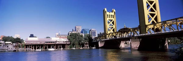 Sacramento: Tower Bridge, Sacramento, CA, USA #2 by Panoramic Images