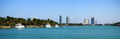 Buildings at the waterfront, Miami, Florida, USA #2 by Panoramic Images canvas print