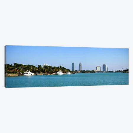 Buildings at the waterfront, Miami, Florida, USA #2 Canvas Print #PIM10974} by Panoramic Images Art Print