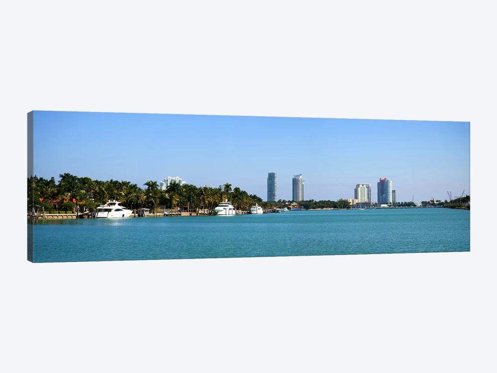 Buildings at the waterfront, Miami, Florida, USA #2 by Panoramic Images 1-piece Canvas Print