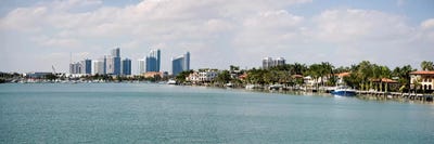 Buildings at the waterfront, Miami, Florida, USA #3 by Panoramic Images canvas print