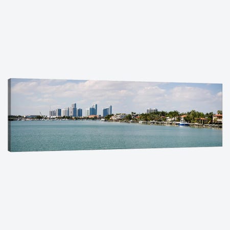 Buildings at the waterfront, Miami, Florida, USA #3 Canvas Print #PIM10975} by Panoramic Images Canvas Art Print