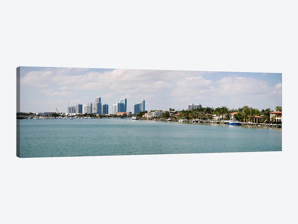 Buildings at the waterfront, Miami, Florida, USA #3 by Panoramic Images 1-piece Canvas Artwork