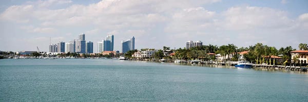Miami: Buildings at the waterfront, Miami, Florida, USA #3 by Panoramic Images