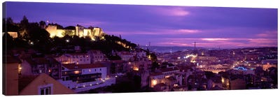 Rooftop View Of Alfama District, Lisbon, Portugal Canvas Art Print - Lisbon