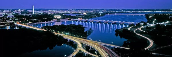 Washington, D.C.: High angle view of a city, Washington DC, USA by Panoramic Images
