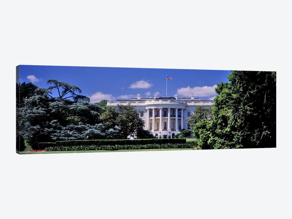 Facade of the government building, White House, Washington DC, USA by Panoramic Images 1-piece Canvas Wall Art