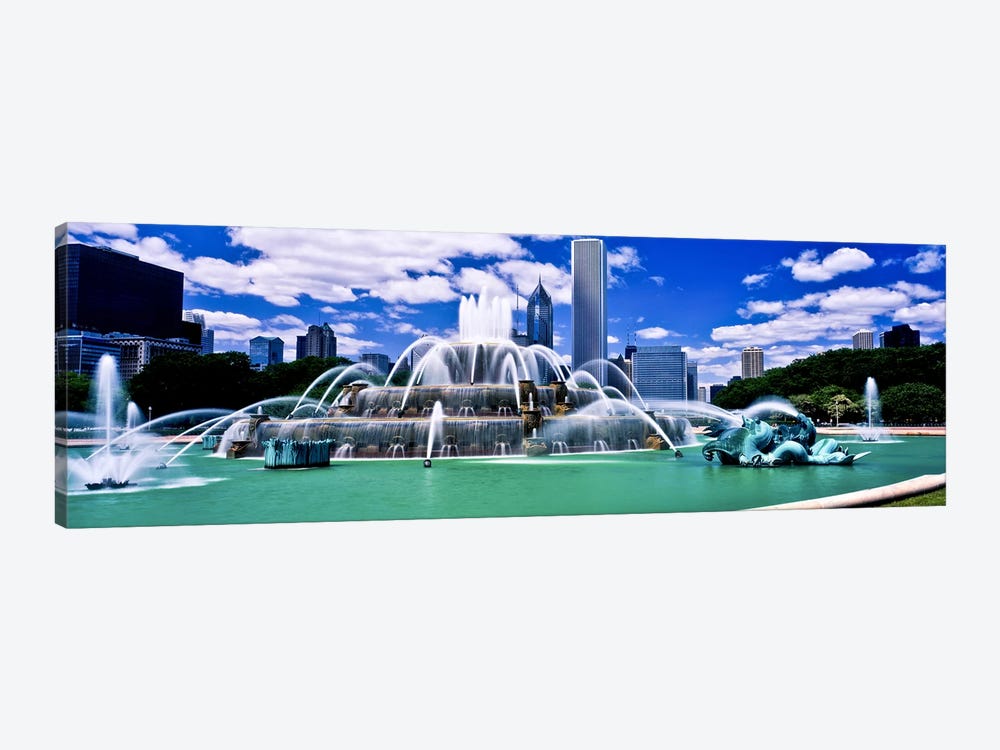 Buckingham Fountain in Grant Park, Chicago, Cook County, Illinois, USA by Panoramic Images 1-piece Art Print