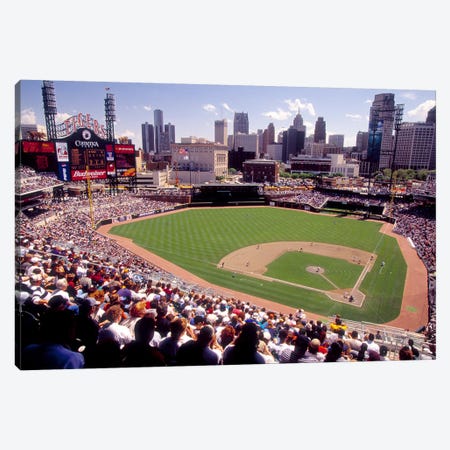 Home of the Detroit Tigers Baseball Team, Comerica Park, Detroit, Michigan, USA Canvas Print #PIM10984} by Panoramic Images Canvas Artwork