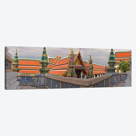 The Grand Palace (Phra Borom Maha Ratcha Wang) is a complex of buildings at the heart of Bangkok, Thailand Canvas Print #PIM10986} by Panoramic Images Canvas Art