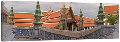 The Grand Palace (Phra Borom Maha Ratcha Wang) is a complex of buildings at the heart of Bangkok, Thailand Canvas Art Print - Village & Town Art