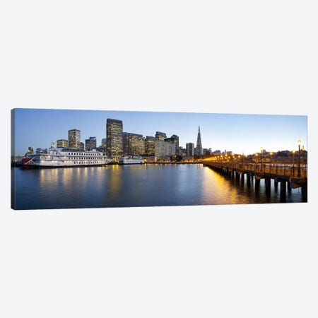 San Francisco PierSan Francisco, Califorina Canvas Print #PIM10987} by Panoramic Images Canvas Wall Art