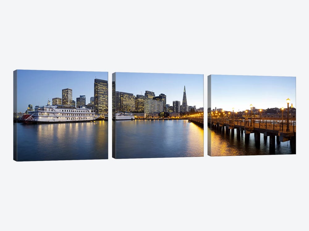 San Francisco PierSan Francisco, Califorina by Panoramic Images 3-piece Canvas Print