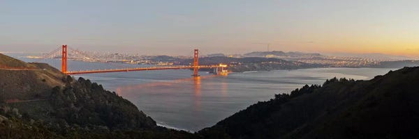 Golden Gate Bridge: Hawk Hill, Marin Headlands, Goden Gate Bridge, San Francisco, Califorina #2 by Panoramic Images