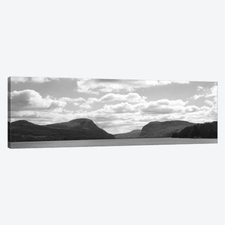 Willoughby Notch In B&W Featuring Mount Pisgah And Mount Hor, Lake Willoughby, Orleans County, Vermont, USA Canvas Print #PIM10995} by Panoramic Images Art Print