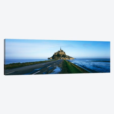 Long Shot, Le Mont-Saint-Michel, Normandy, France Canvas Print #PIM109} by Panoramic Images Art Print