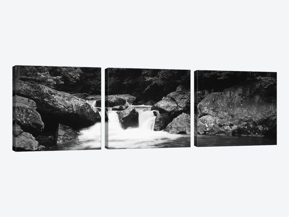 River in a forest, Tallulah River, Coleman River Scenic Area, Chattahoochee-Oconee National Forest, Georgia, USA by Panoramic Images 3-piece Art Print
