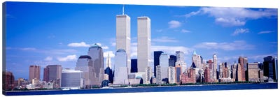 USA, New York City, with World Trade Center Canvas Art Print - Panoramic Cityscapes