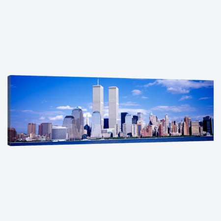 USA, New York City, with World Trade Center Canvas Print #PIM1102} by Panoramic Images Canvas Art