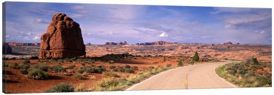 Road Courthouse Towers Arches National Park Moab UT USA Canvas Art Print