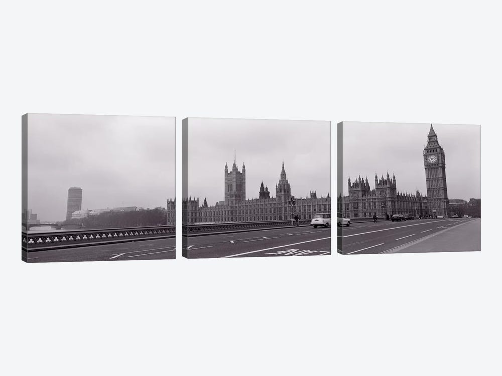 Parliament Building, Big Ben, London, England, United Kingdom by Panoramic Images 3-piece Canvas Wall Art