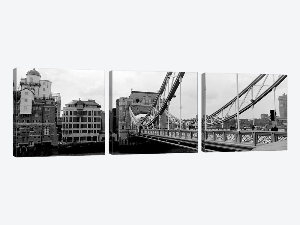 Tower Bridge, London, England, United Kingdom by Panoramic Images 3-piece Canvas Art Print