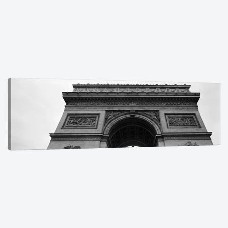 Low angle view of a triumphal arch, Arc de Triomphe, Paris, Ile-De-France, France Canvas Print #PIM11073} by Panoramic Images Canvas Art