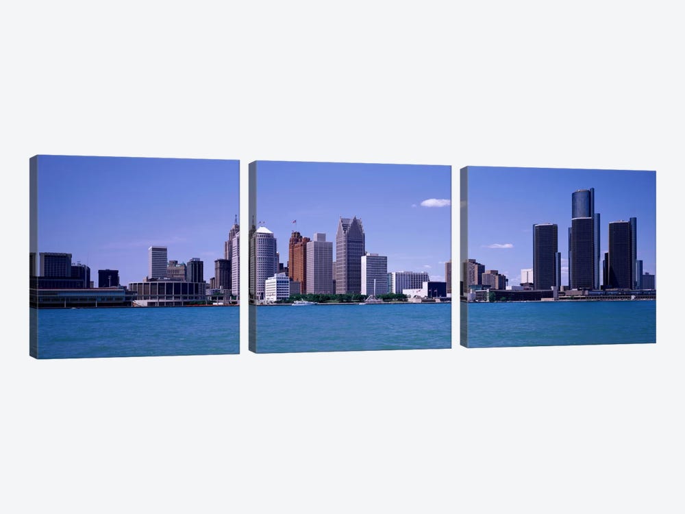 Detroit MI USA by Panoramic Images 3-piece Canvas Art