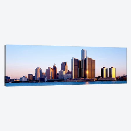 Morning, Detroit, Michigan, USA Canvas Print #PIM1108} by Panoramic Images Canvas Artwork