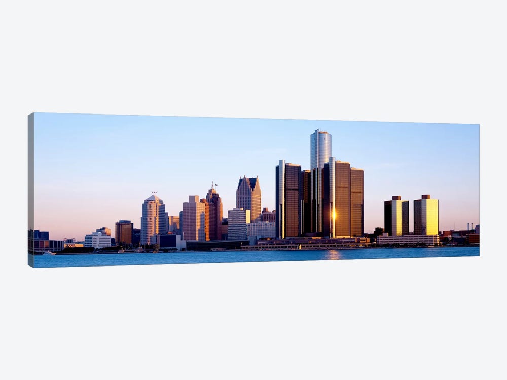 Morning, Detroit, Michigan, USA by Panoramic Images 1-piece Canvas Art Print