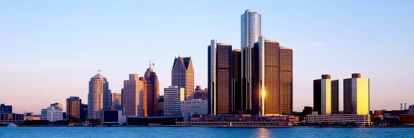 Panoramic Images: Morning, Detroit, Michigan, USA by Panoramic Images