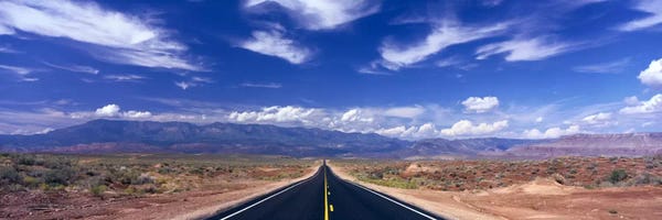 Royal Blue: Cloudy Southwestern Landscape, Zion National Park, Utah, USA by Panoramic Images