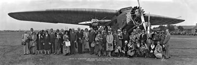 Amelia Earhart Washington DC Airfield by Panoramic Images multi panel art